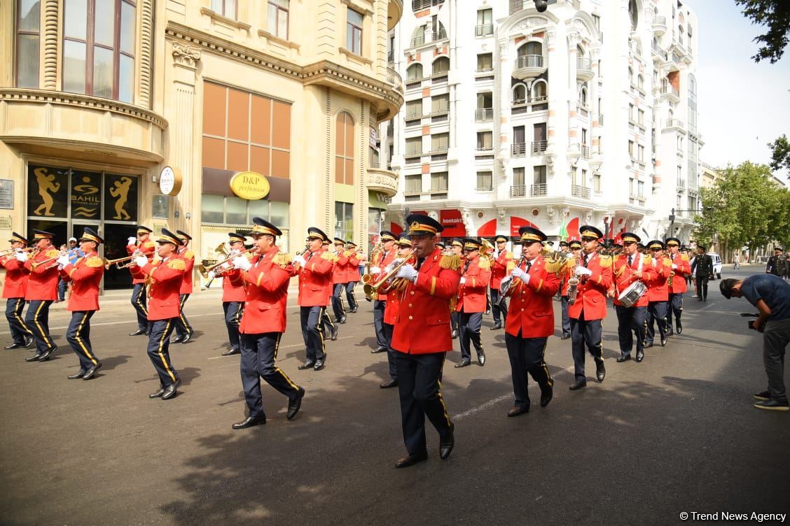Military bands perform on occasion of Day of Azerbaijani Armed Forces (PHOTO/VIDEO)