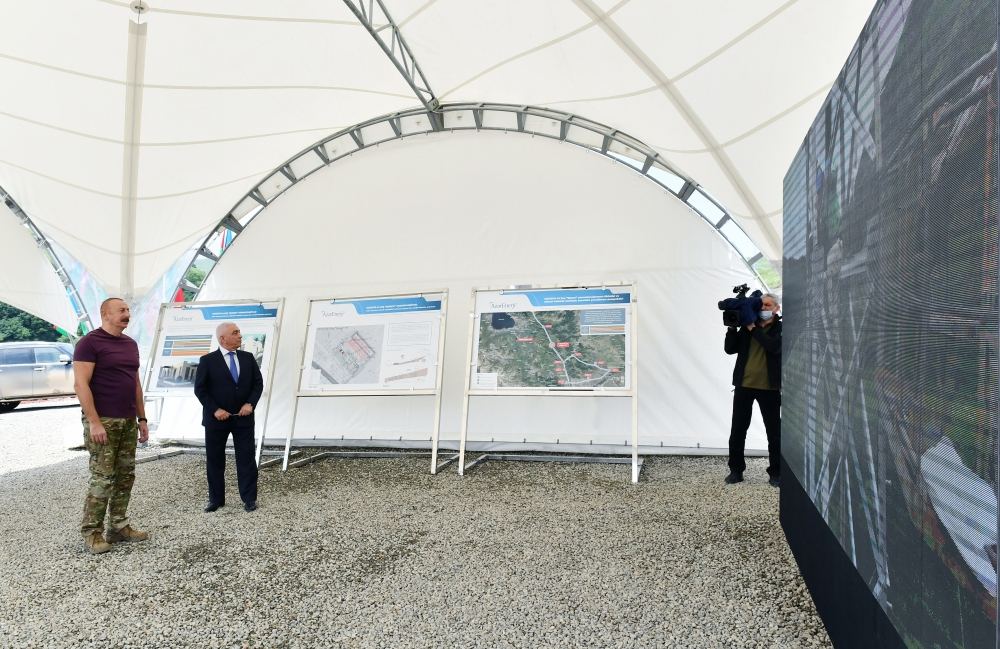 President Ilham Aliyev views work done at “Gorchu” power substation in Lachin (PHOTO/VIDEO)