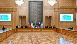 President Ilham Aliyev attends sixth Summit of Caspian Sea littoral states in Ashgabat (PHOTO/VIDEO)