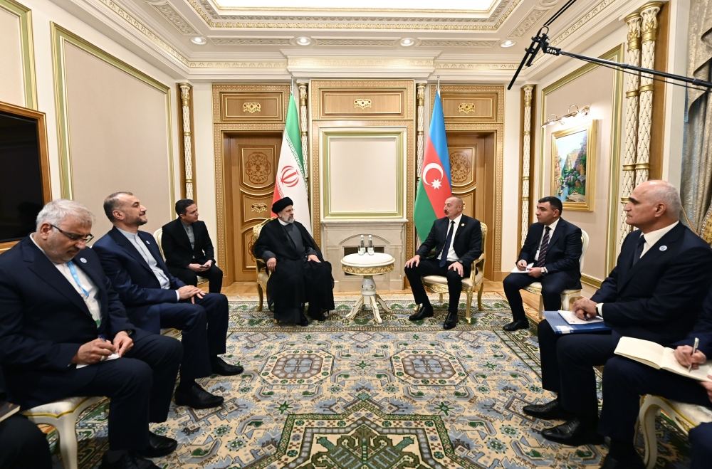President Ilham Aliyev meets with Iran's President Seyyed Ebrahim Raisi (PHOTO/VIDEO)