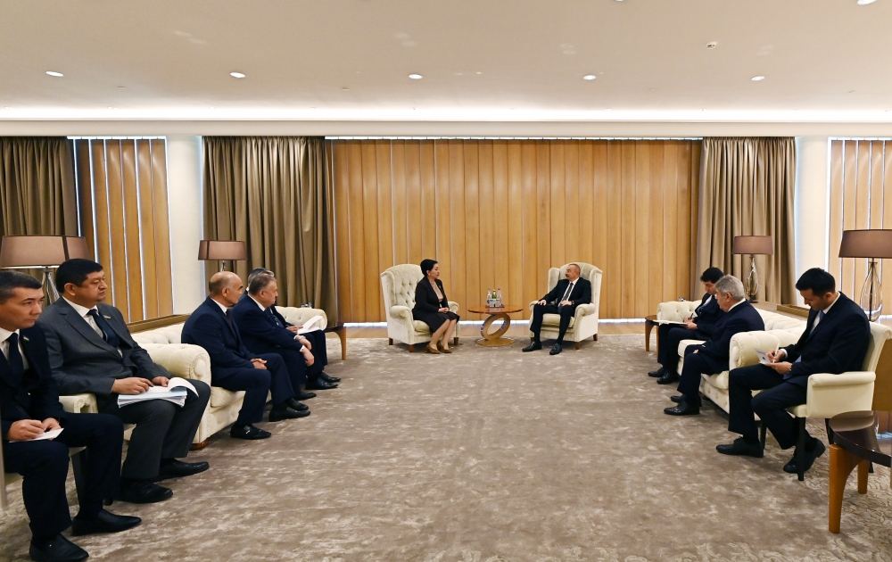 President Ilham Aliyev receives chairperson of Oliy Majlis of Uzbekistan (PHOTO/VIDEO)
