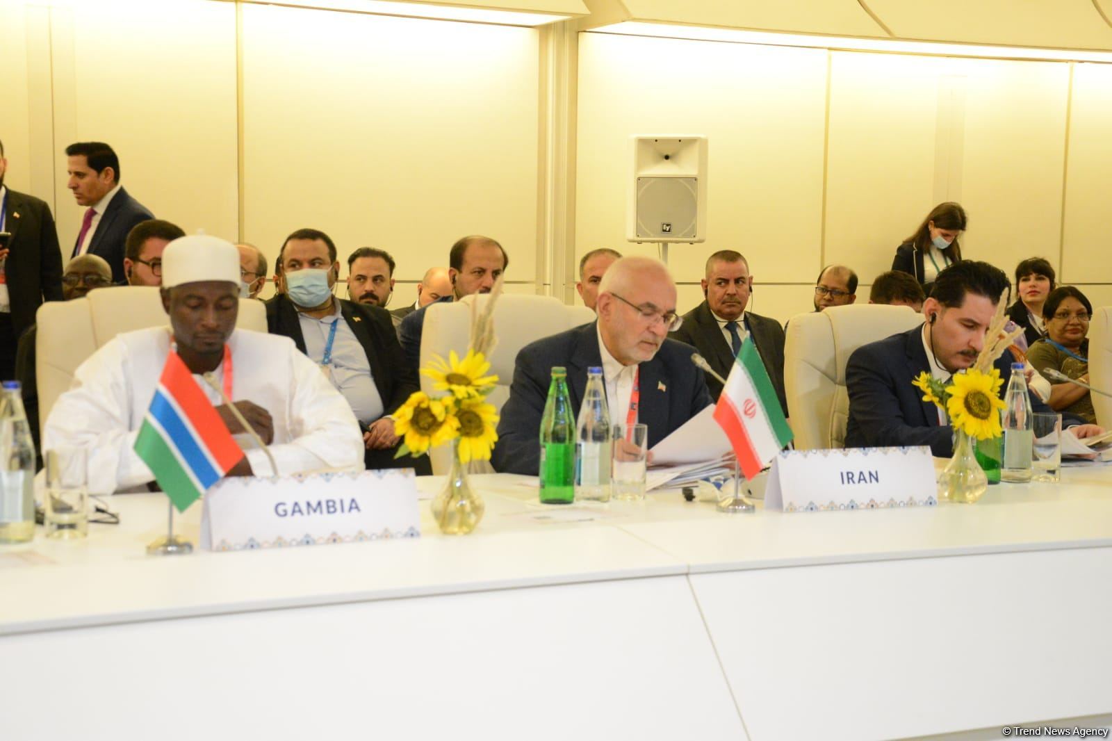 Heads of delegations delivering speeches at Baku Conference of Non-Aligned Movement Parliamentary Network (PHOTO)