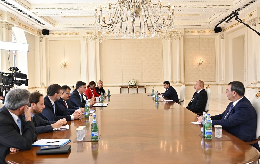 President Ilham Aliyev receives delegation led by chair of European Parliament’s Committee on Foreign Affairs (VIDEO)