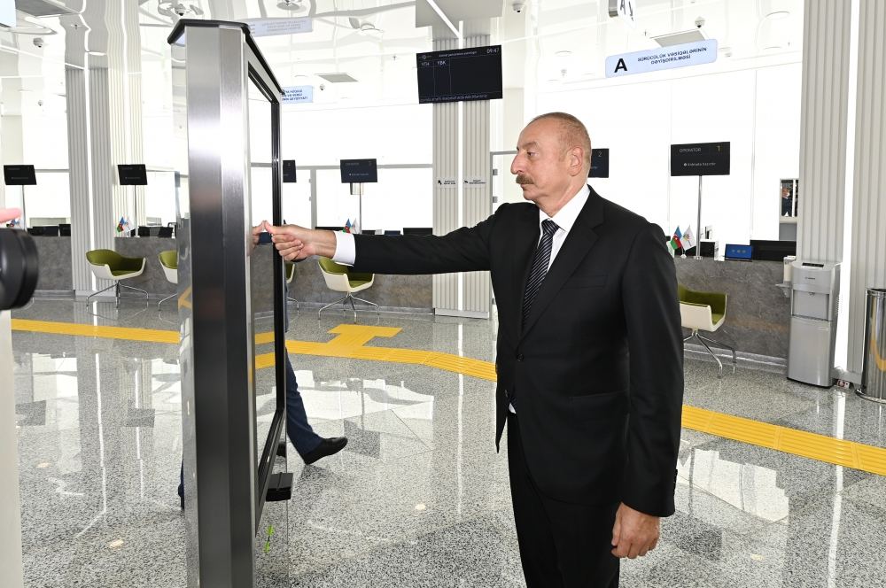 President Ilham Aliyev takes part in opening of Sumgayit regional “ASAN xidmət” Center No.2 (PHOTO/VIDEO)