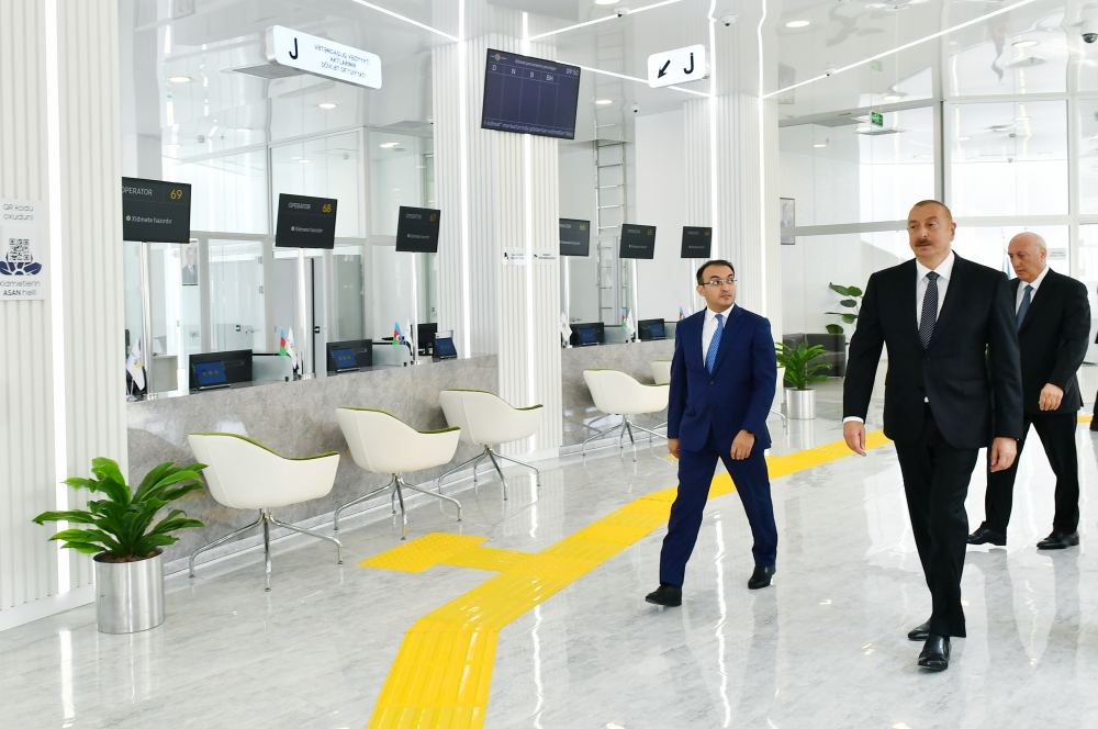 President Ilham Aliyev takes part in opening of Sumgayit regional “ASAN xidmət” Center No.2 (PHOTO/VIDEO)