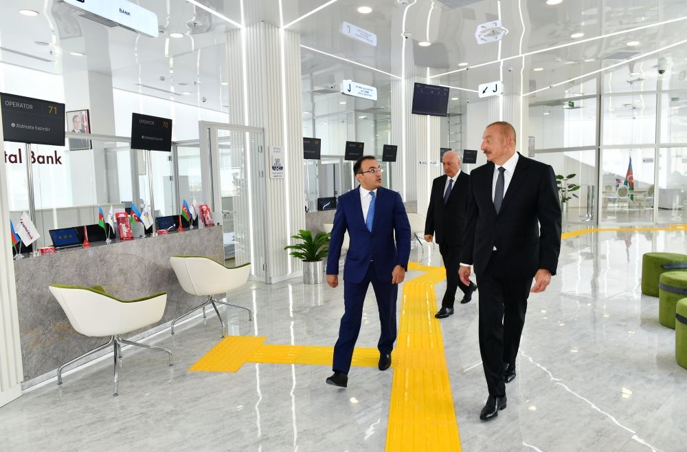 President Ilham Aliyev takes part in opening of Sumgayit regional “ASAN xidmət” Center No.2 (PHOTO/VIDEO)