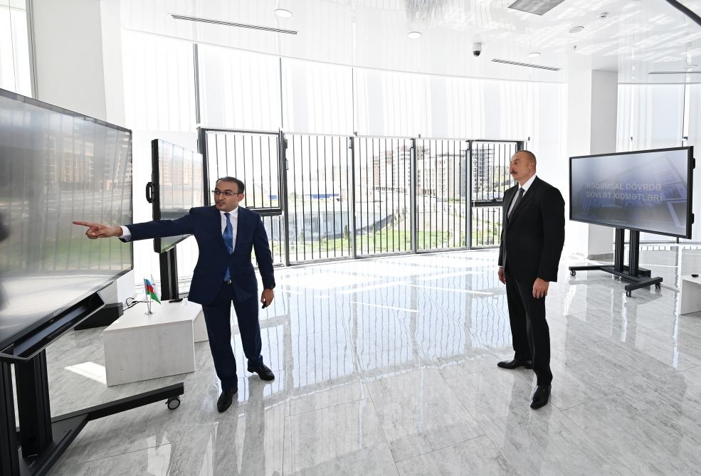 President Ilham Aliyev takes part in opening of Sumgayit regional “ASAN xidmət” Center No.2 (PHOTO/VIDEO)