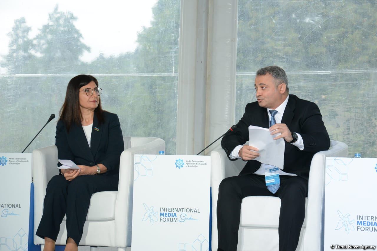 Talks on “Shusha city's trace in Azerbaijani press” held within International Media Forum in Shusha (PHOTO)