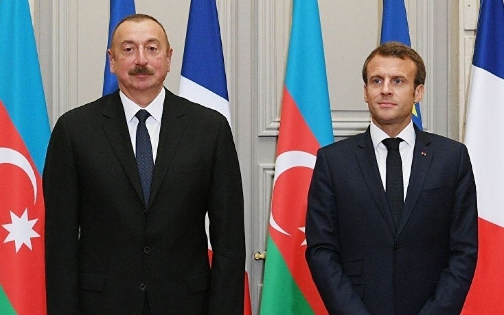 French President Emmanuel Macron calls President Ilham Aliyev