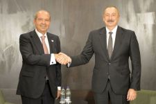 President of Azerbaijan Ilham Aliyev receives TRNC President Ersin Tatar (PHOTO/VIDEO)