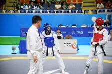 Azerbaijani taekwondo fighter Gashim Magomedov advances at 'Konya 2021' after win (PHOTO/VIDEO)