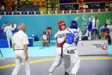 Azerbaijani taekwondo fighter enters next round of Islamic Solidarity Games after win (PHOTO/VIDEO)
