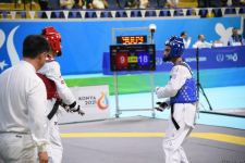 Azerbaijani taekwondo fighter enters next round of Islamic Solidarity Games after win (PHOTO/VIDEO)