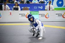 Azerbaijani taekwondo fighter enters next round of Islamic Solidarity Games after win (PHOTO/VIDEO)