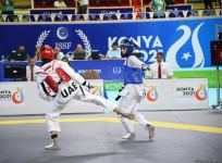 Azerbaijani taekwondo fighter enters next round of Islamic Solidarity Games after win (PHOTO/VIDEO)