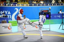 Azerbaijani taekwondo fighter enters next round of Islamic Solidarity Games after win (PHOTO/VIDEO)