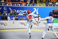 Azerbaijani taekwondo fighter enters next round of Islamic Solidarity Games after win (PHOTO/VIDEO)