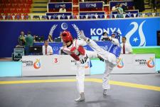 Azerbaijani taekwondo fighter enters next round of Islamic Solidarity Games after win (PHOTO/VIDEO)