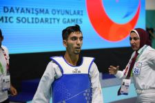 Azerbaijani taekwondo fighter enters next round of Islamic Solidarity Games after win (PHOTO/VIDEO)