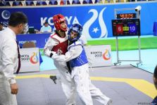 Azerbaijani taekwondo fighter enters next round of Islamic Solidarity Games after win (PHOTO/VIDEO)