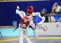 Azerbaijani taekwondo fighter enters next round of Islamic Solidarity Games after win (PHOTO/VIDEO)