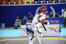 Azerbaijani taekwondo fighter enters next round of Islamic Solidarity Games after win (PHOTO/VIDEO)