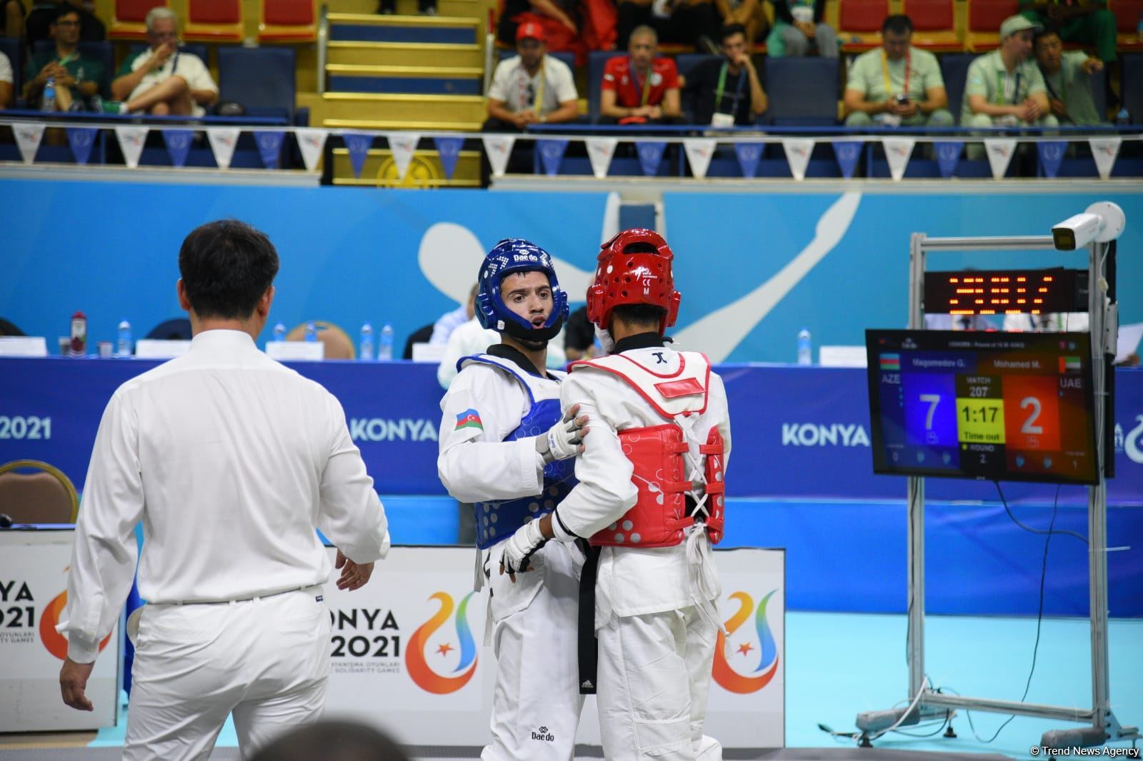 Azerbaijani taekwondo fighter Gashim Magomedov advances at 'Konya 2021' after win (PHOTO/VIDEO)