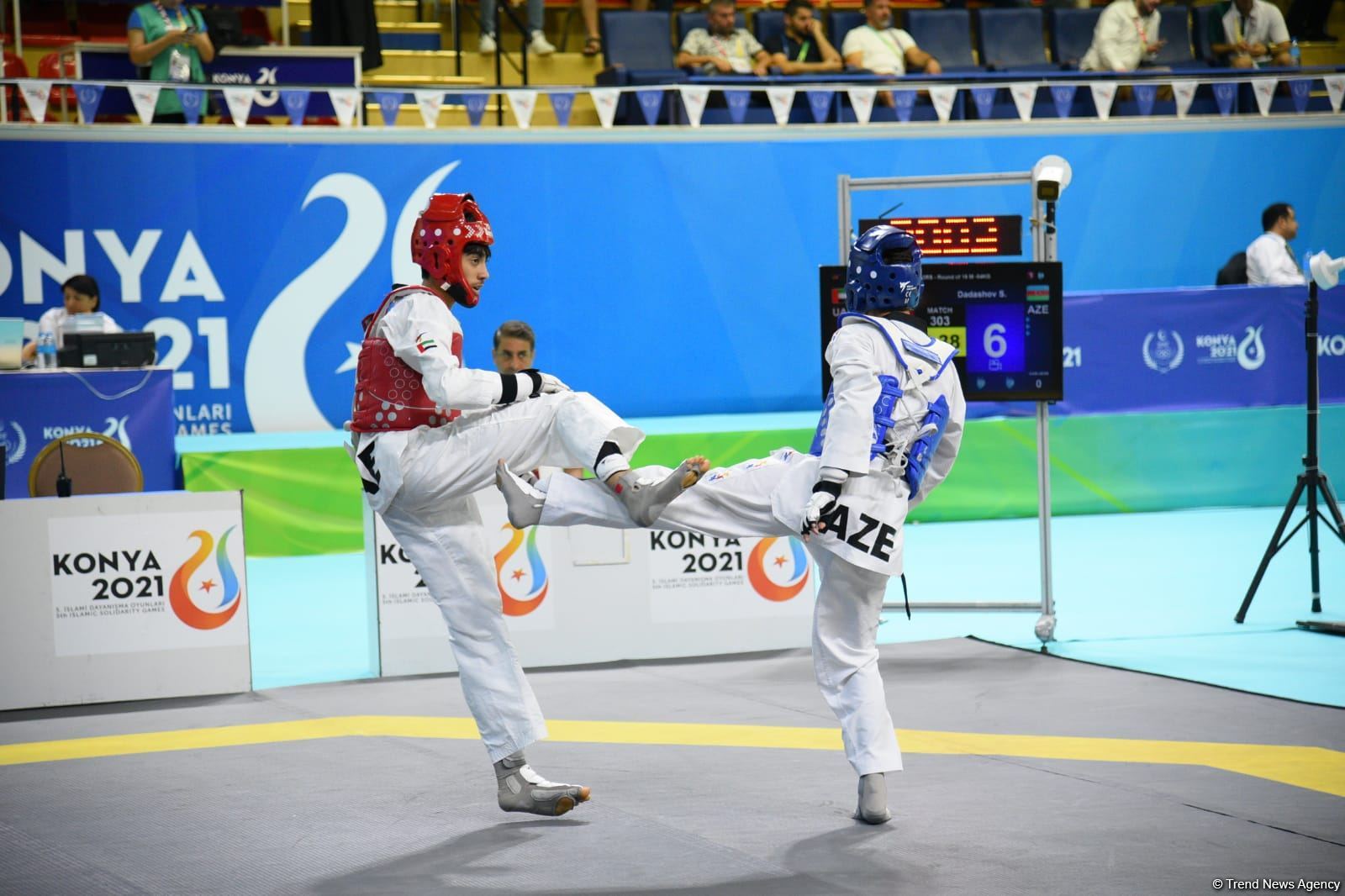Azerbaijani taekwondo fighter enters next round of Islamic Solidarity Games after win (PHOTO/VIDEO)