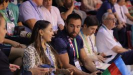 Vice-President of Heydar Aliyev Foundation Leyla Aliyeva watched performances of Azerbaijani wrestlers at V Islamic Solidarity Games (PHOTO)