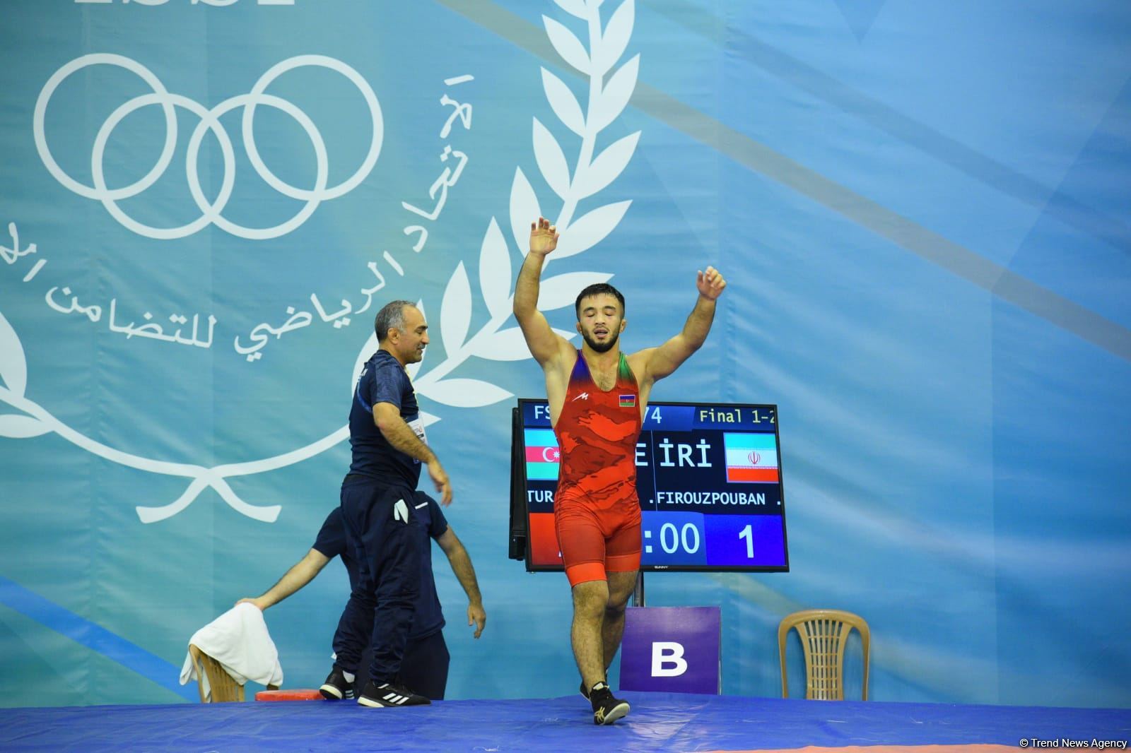 Another Azerbaijani freestyle wrestler wins gold at Islamic Solidarity Games (PHOTO)