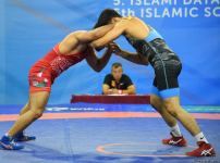 Azerbaijani wrestler grabs bronze medal at V Islamic Solidarity Games (PHOTO)