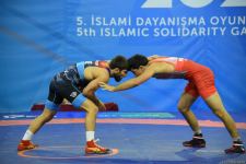 Azerbaijani wrestler grabs silver medal at V Islamic Solidarity Games (PHOTO)