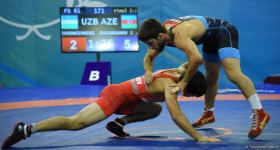 Azerbaijani wrestler grabs silver medal at V Islamic Solidarity Games (PHOTO)