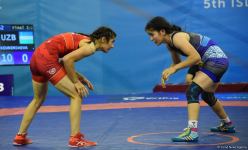 Azerbaijani wrestler wins gold at V Islamic Solidarity Games (PHOTO)