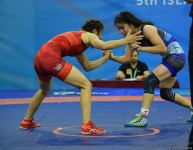 Azerbaijani wrestler wins gold at V Islamic Solidarity Games (PHOTO)