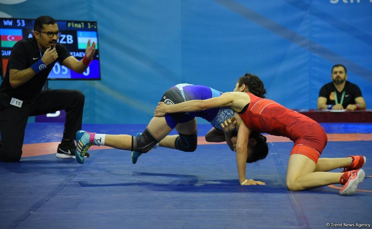 Azerbaijani wrestler wins gold at V Islamic Solidarity Games (PHOTO)