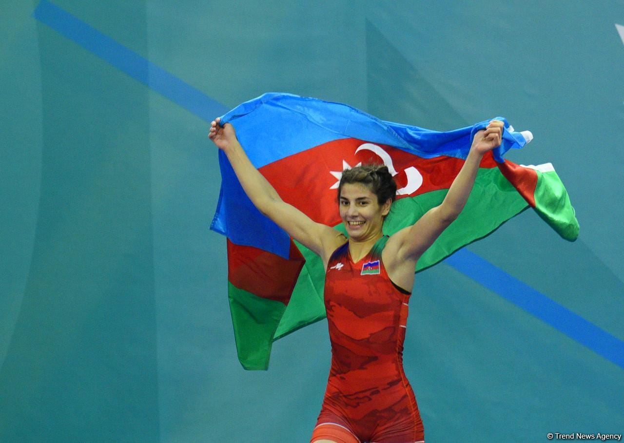 Azerbaijani wrestler wins gold at V Islamic Solidarity Games (PHOTO)