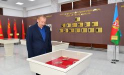 President Ilham Aliyev attends opening of Young Artists Center and Museum of State Symbols in Aghsu (PHOTO/VIDEO)
