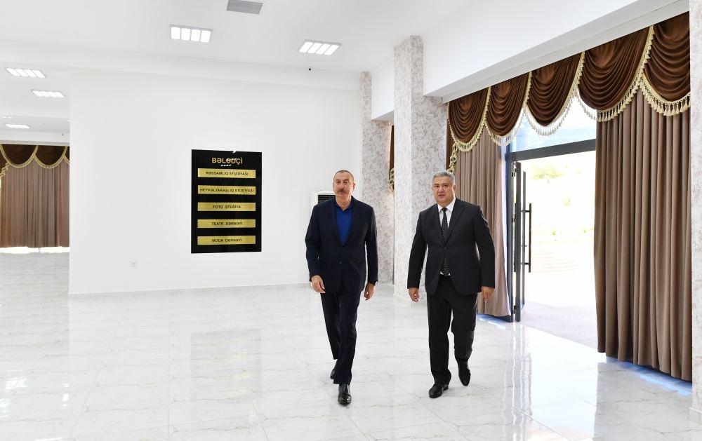 President Ilham Aliyev attends opening of Young Artists Center and Museum of State Symbols in Aghsu (PHOTO/VIDEO)