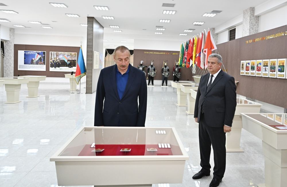 President Ilham Aliyev attends opening of Young Artists Center and Museum of State Symbols in Aghsu (PHOTO/VIDEO)