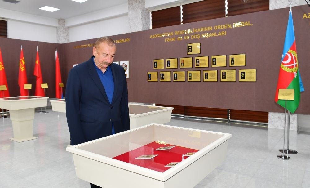 President Ilham Aliyev attends opening of Young Artists Center and Museum of State Symbols in Aghsu (PHOTO/VIDEO)