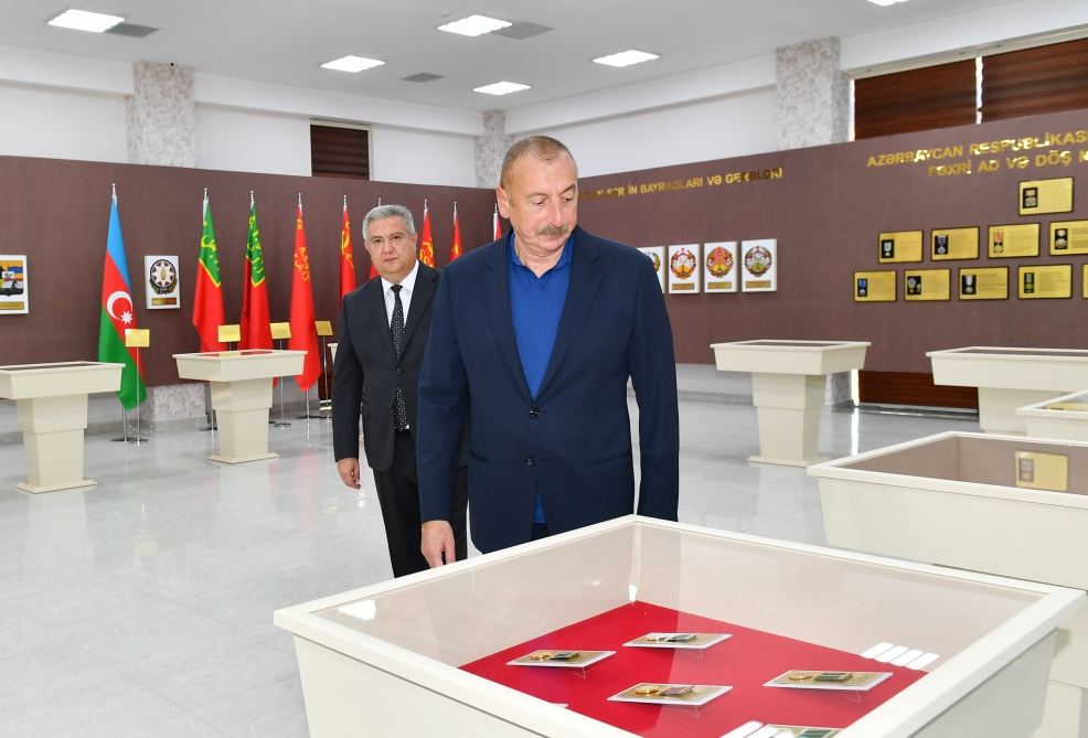 President Ilham Aliyev attends opening of Young Artists Center and Museum of State Symbols in Aghsu (PHOTO/VIDEO)