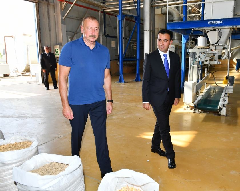President Ilham Aliyev gets acquainted with activities of “Aghsu Agropark” (PHOTO/VIDEO)