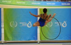 Azerbaijani gymnasts showing gracefulness, elegance, flexibility at V Islamic Solidarity Games (PHOTO)