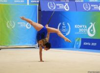 Azerbaijani gymnasts showing gracefulness, elegance, flexibility at V Islamic Solidarity Games (PHOTO)