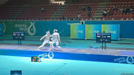 Azerbaijani saber fencing athlete reaches final of V Islamic Solidarity Games (PHOTO)