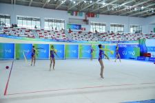 Group team of Azerbaijan in rhythmic gymnastics win gold in program with three ribbons and two balls (PHOTO)