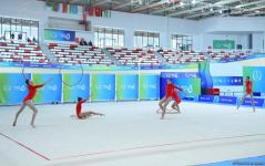 Group team of Azerbaijan in rhythmic gymnastics win silver in program with five hoops (PHOTO)