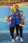 Azerbaijani aerobic gymnastics team grabs medals at V Islamic Solidarity Games (PHOTO)