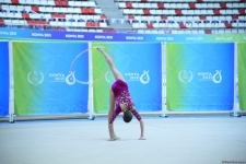 Azerbaijani gymnast Zohra Agamirova wins silver in hoop exercise (PHOTO)